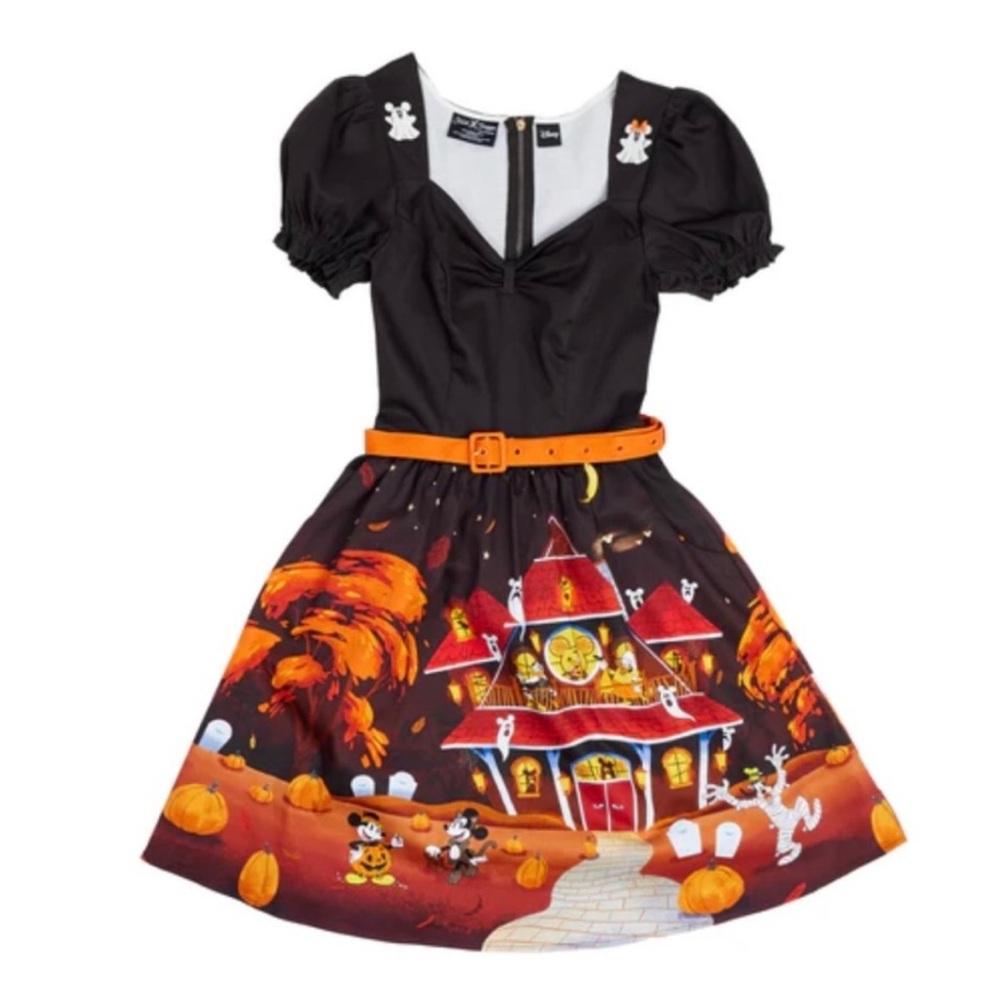 Disney Stitch Shoppe by Loungefly Halloween Haunted House Allison Dress
